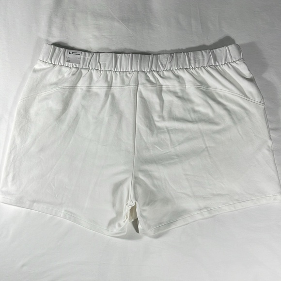 Sports Illustrated womens white pull-on drawstring elastic 5" shorts- size 2X - Picture 3 of 11